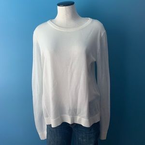 Cabi white summer sweater
